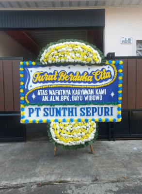 Papan Bunga Duka di Handil Bakti